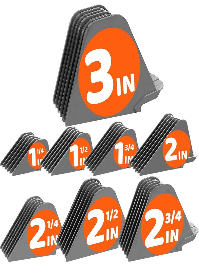 AFANSO Mega Hair Clipper Guards, 8pcs Gray, Fits Most Wahl Full Size Hair Clippers (3 Inch 8pcs) - Image 1